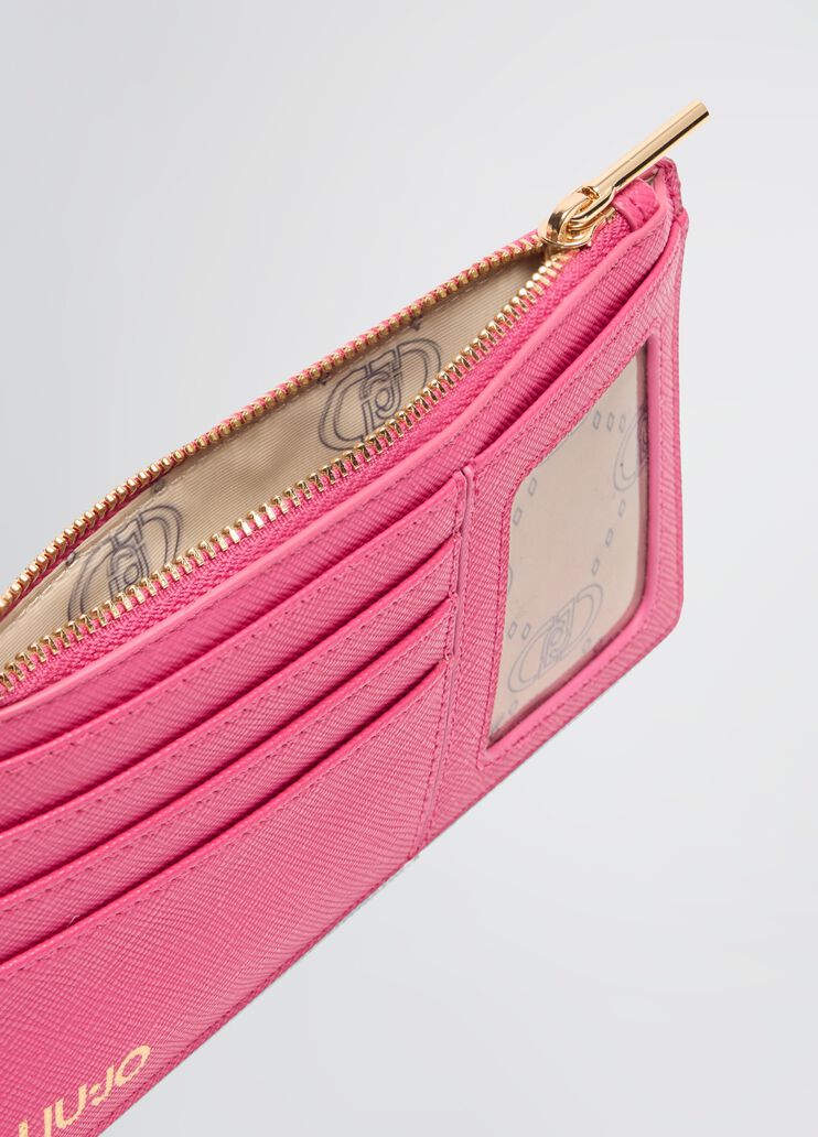 Card holder with zip