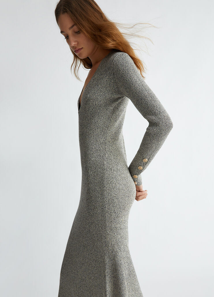 Lurex knit dress