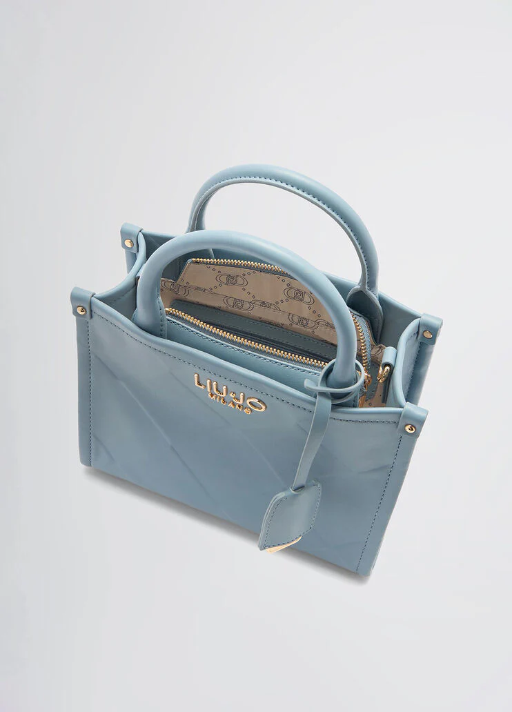 Light blue shopping bag