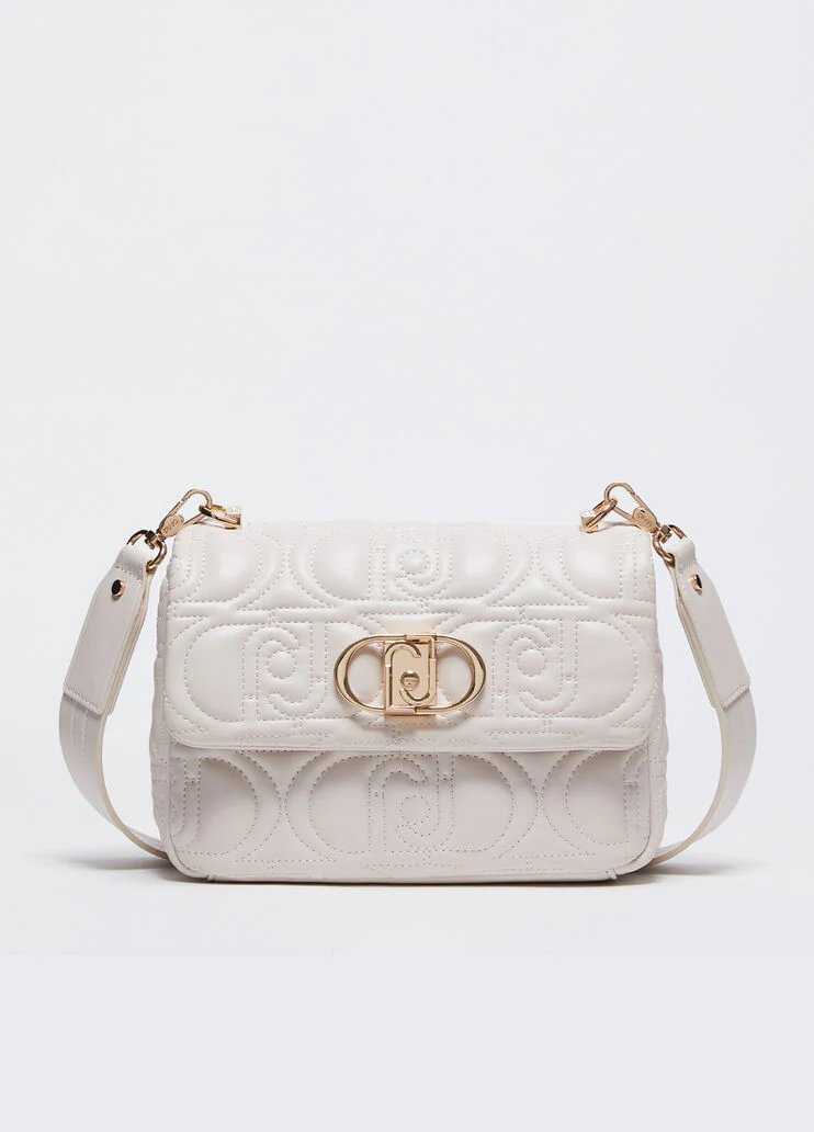 Quilted crossbody bag with logo