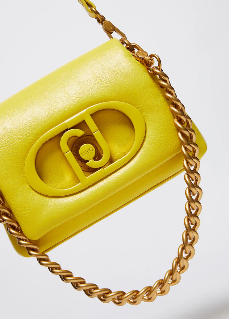 LaPuffy glossy shoulder bag