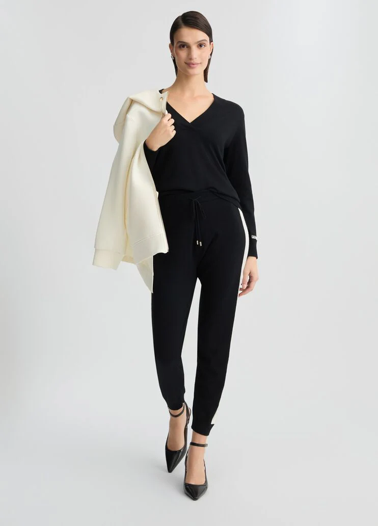 Cotton and wool sweater