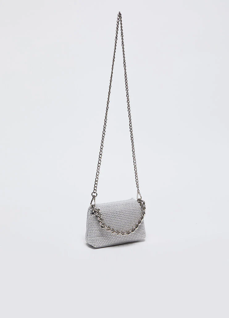 Mini LaPuffy bag with rhinestones