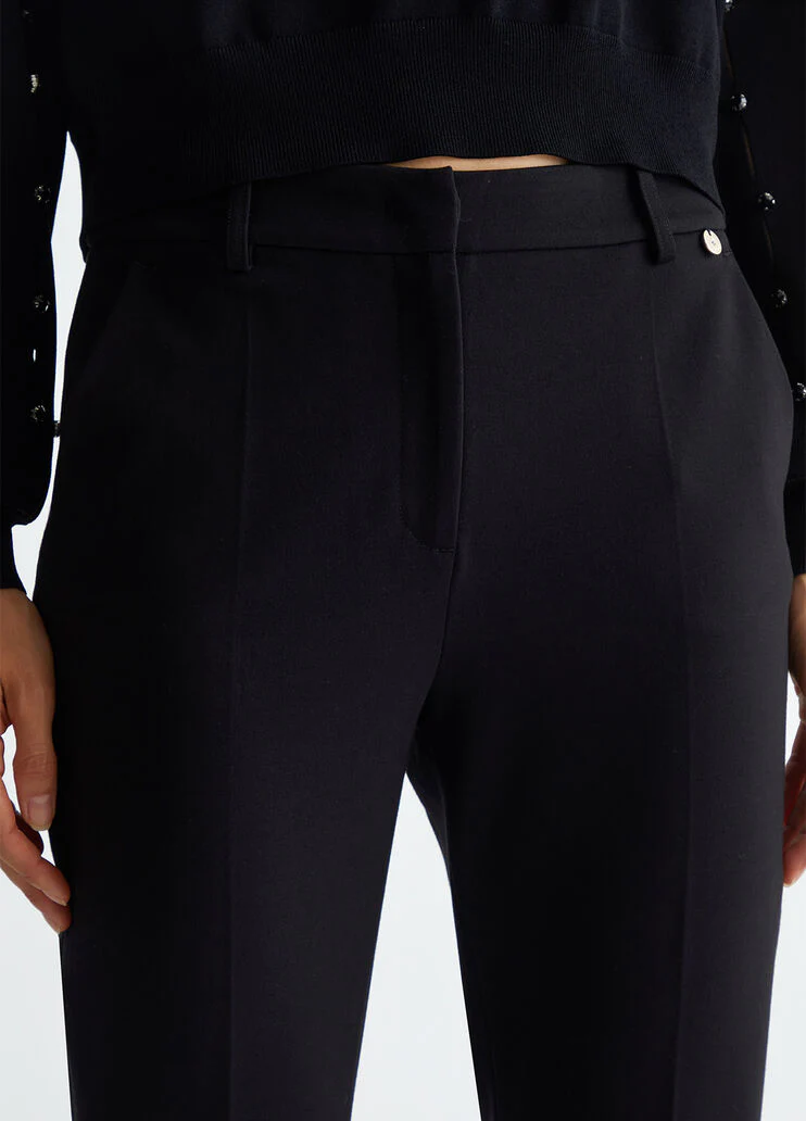 Stretch cigarette trousers
