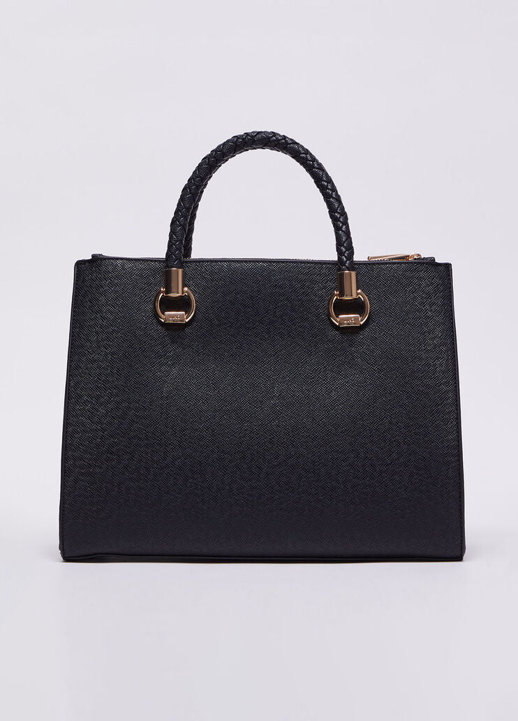 Black shopping tote