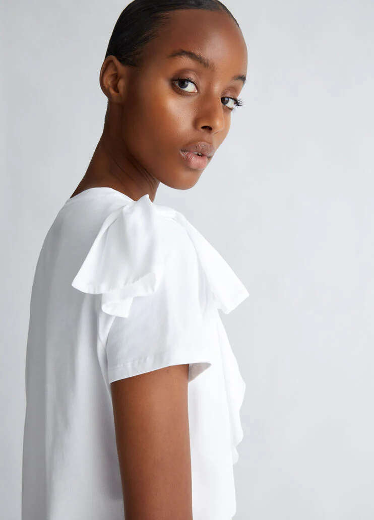 T-shirt with ruching