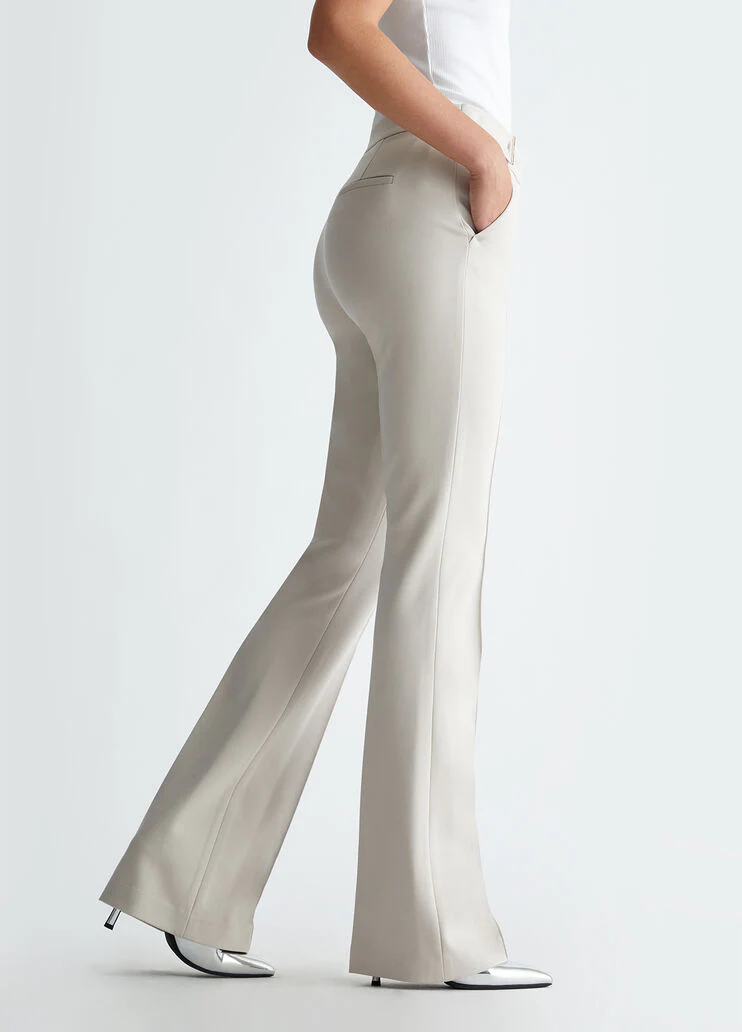 Flare stretch trousers