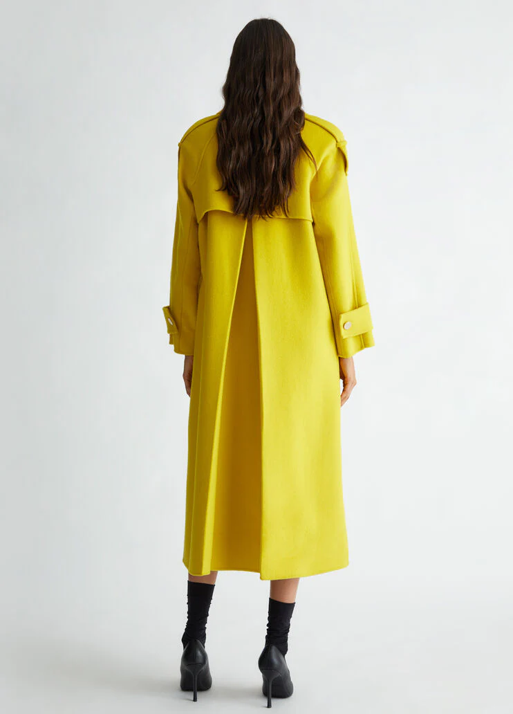 Wool blend trench coat