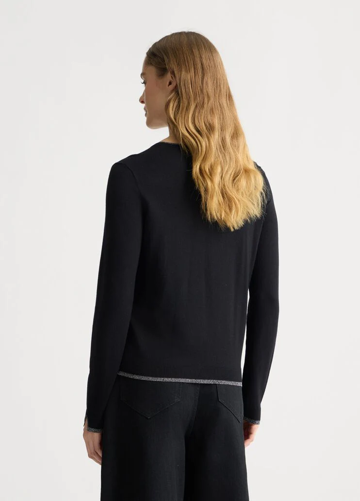 Cardigan with jewel buttons