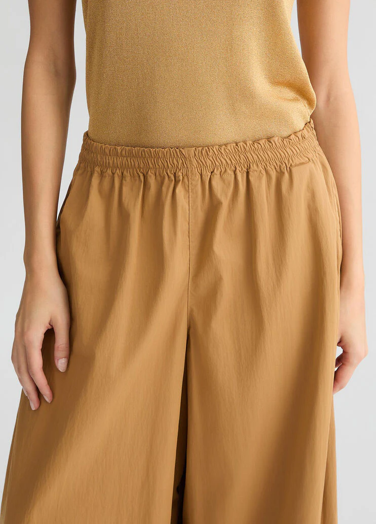 Nylon flare trousers