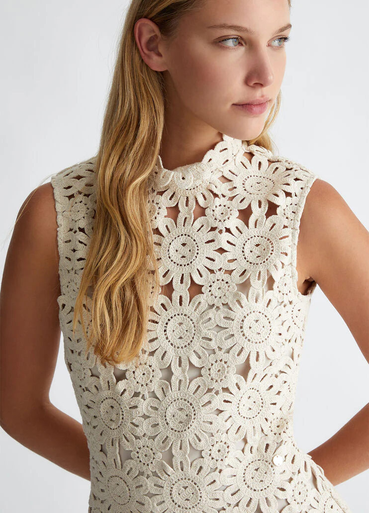 Short macramé dress