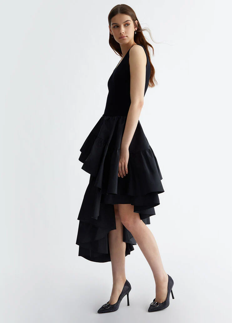 Short taffeta dress