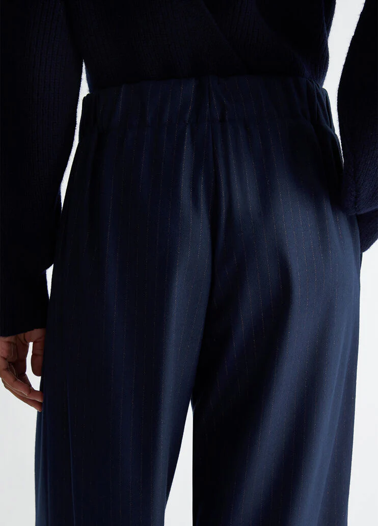 Pinstripe trousers