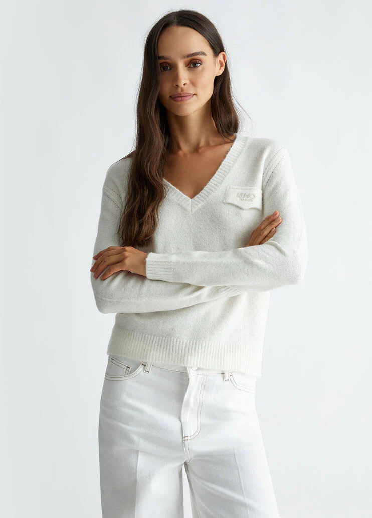 Wool and alpaca blend sweater