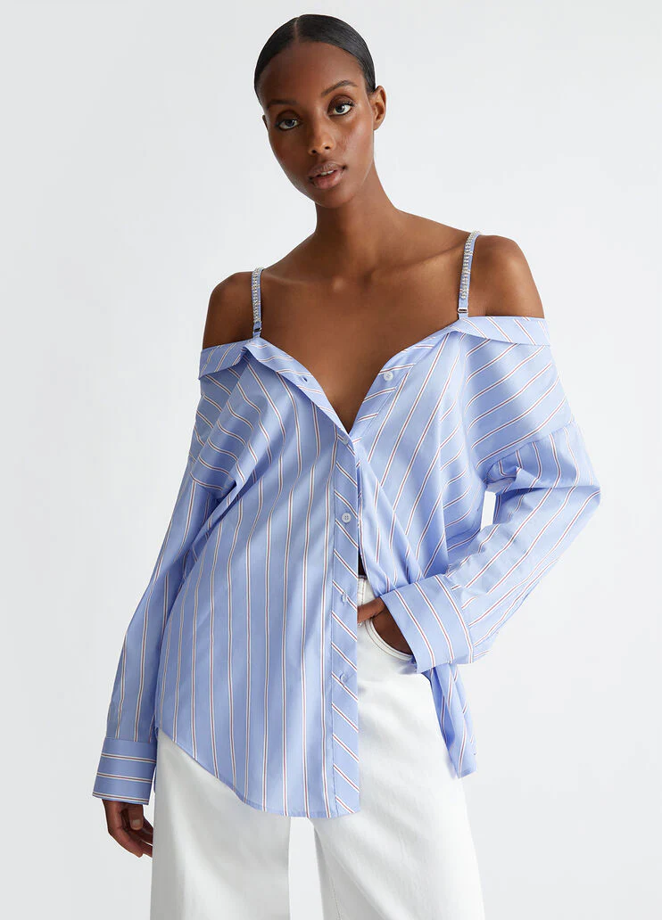 Off-the-shoulder shirt