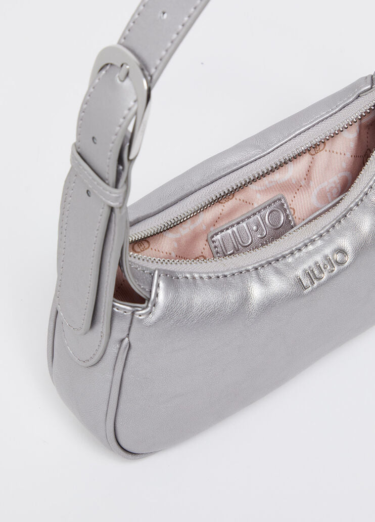 Solid-colour shoulder bag