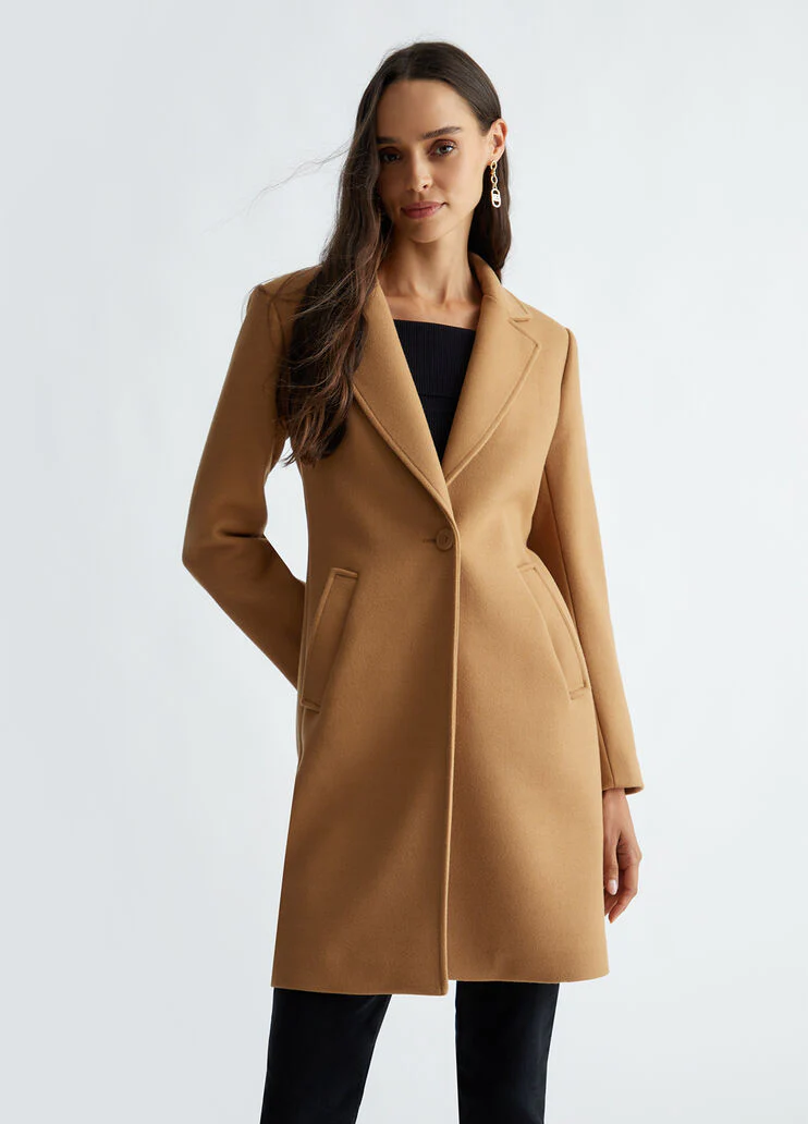 Wool blend coat
