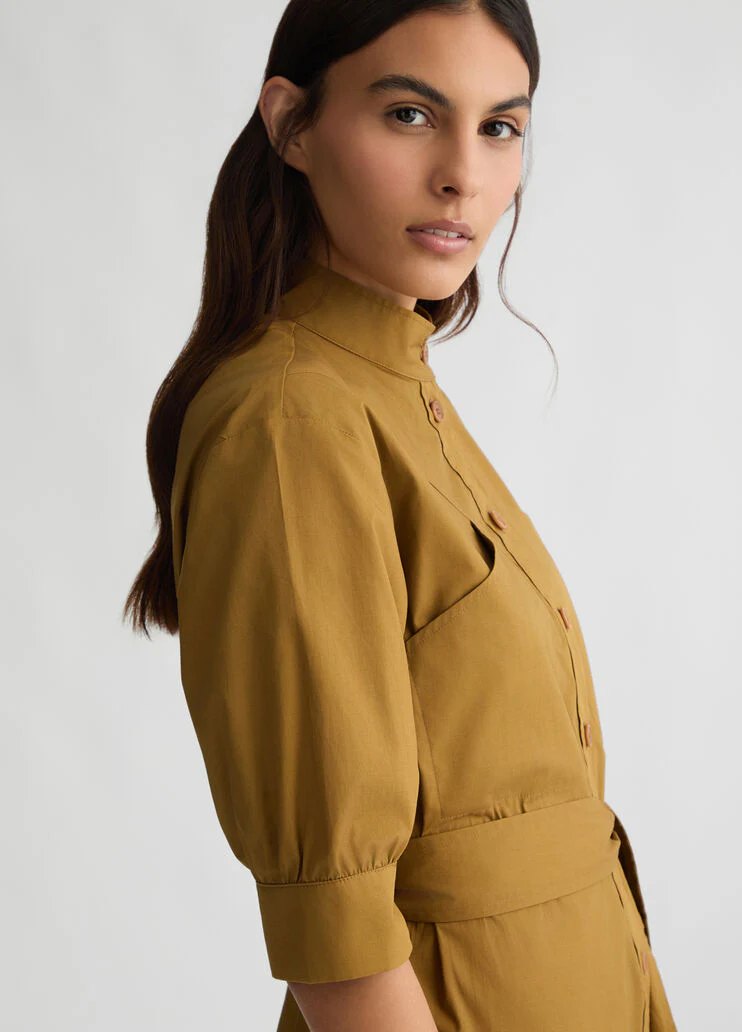 Poplin shirt dress