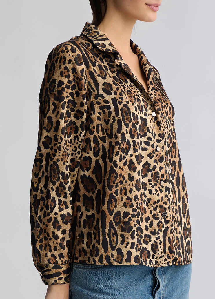 Animal-print shirt