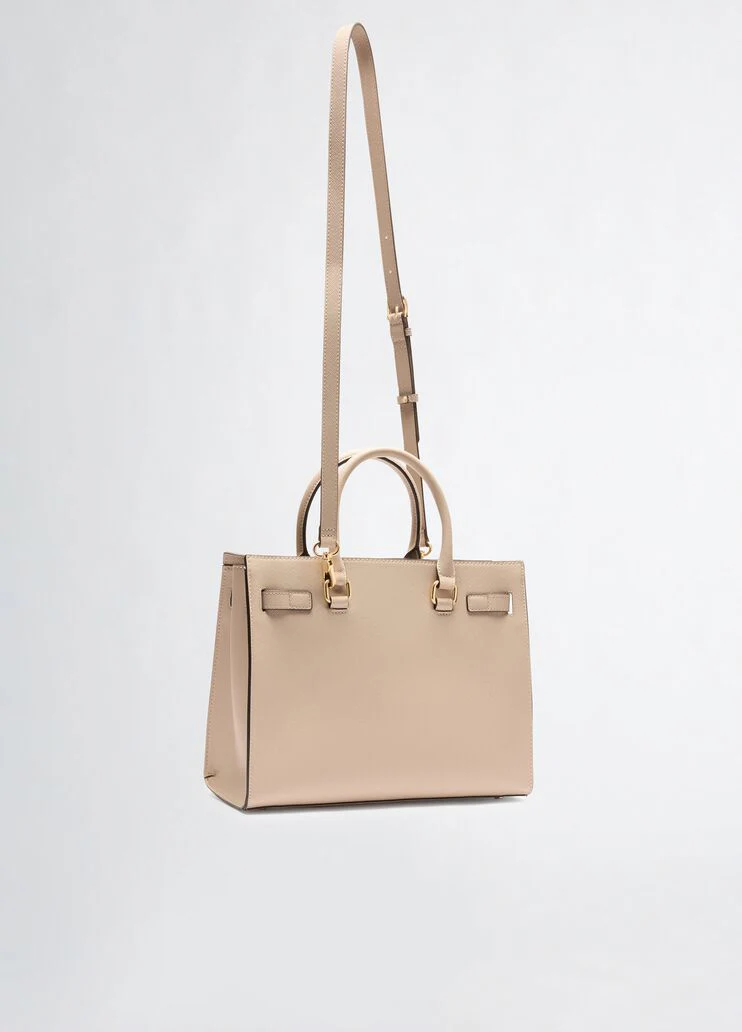 Beige shopping bag