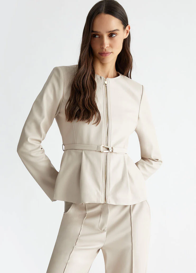 Coated fabric jacket