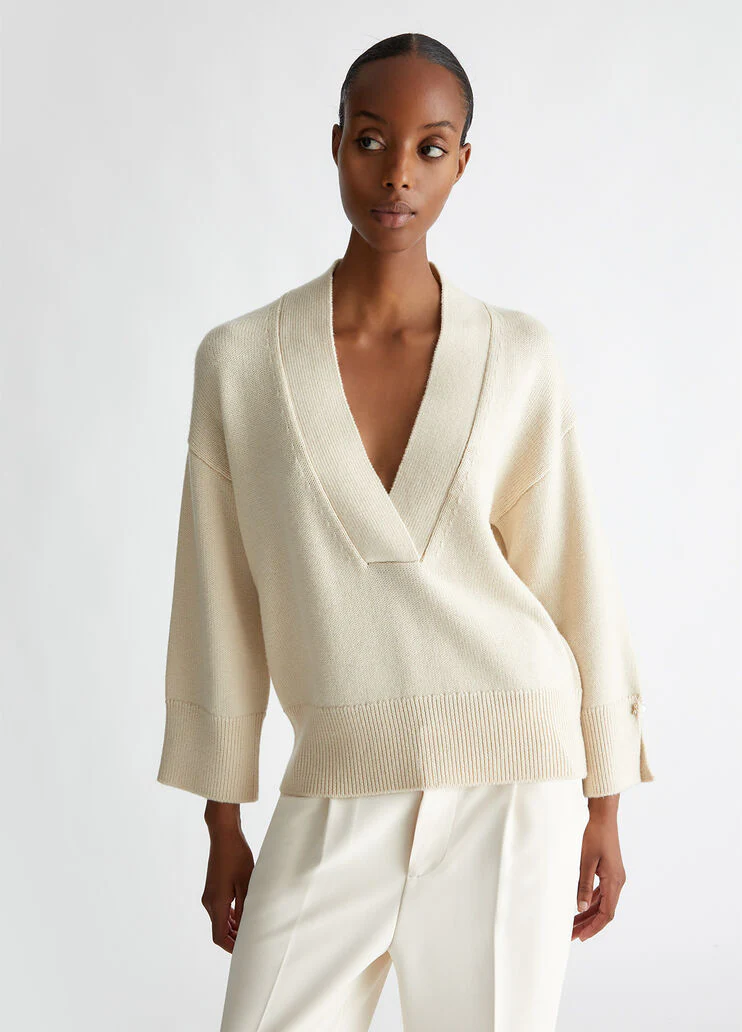 Wool and cashmere sweater
