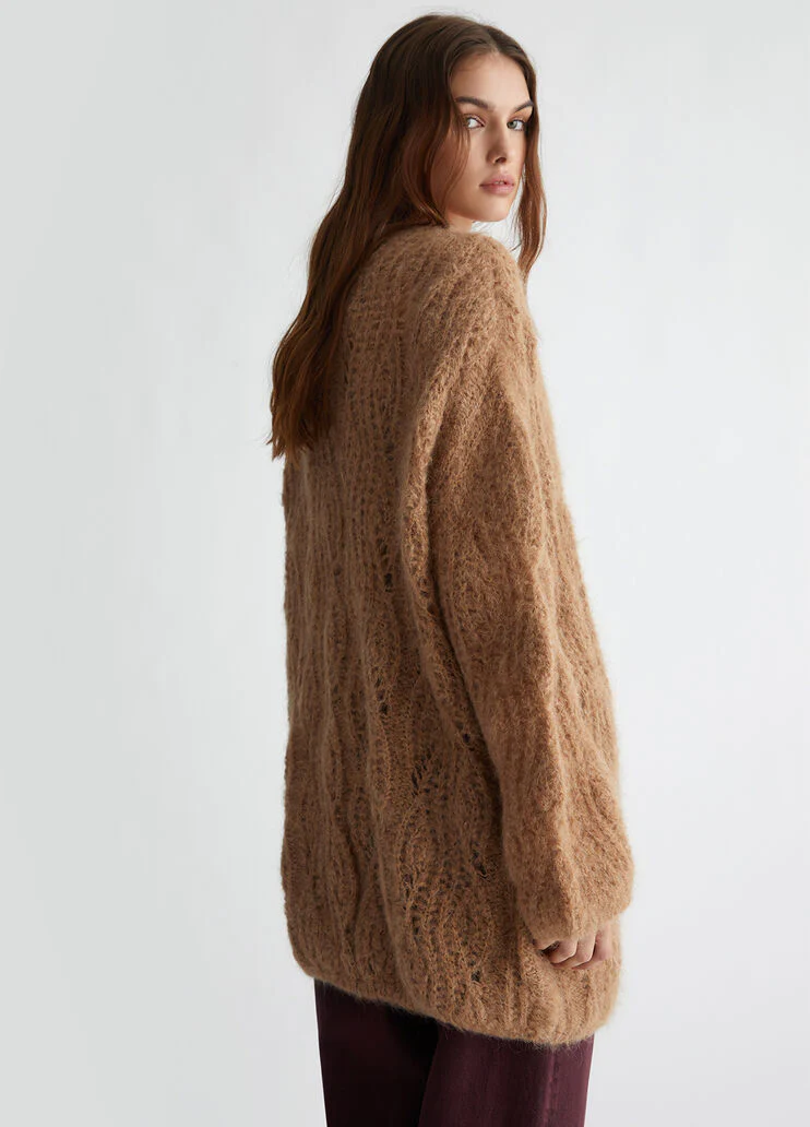 Alpaca blend cardigan