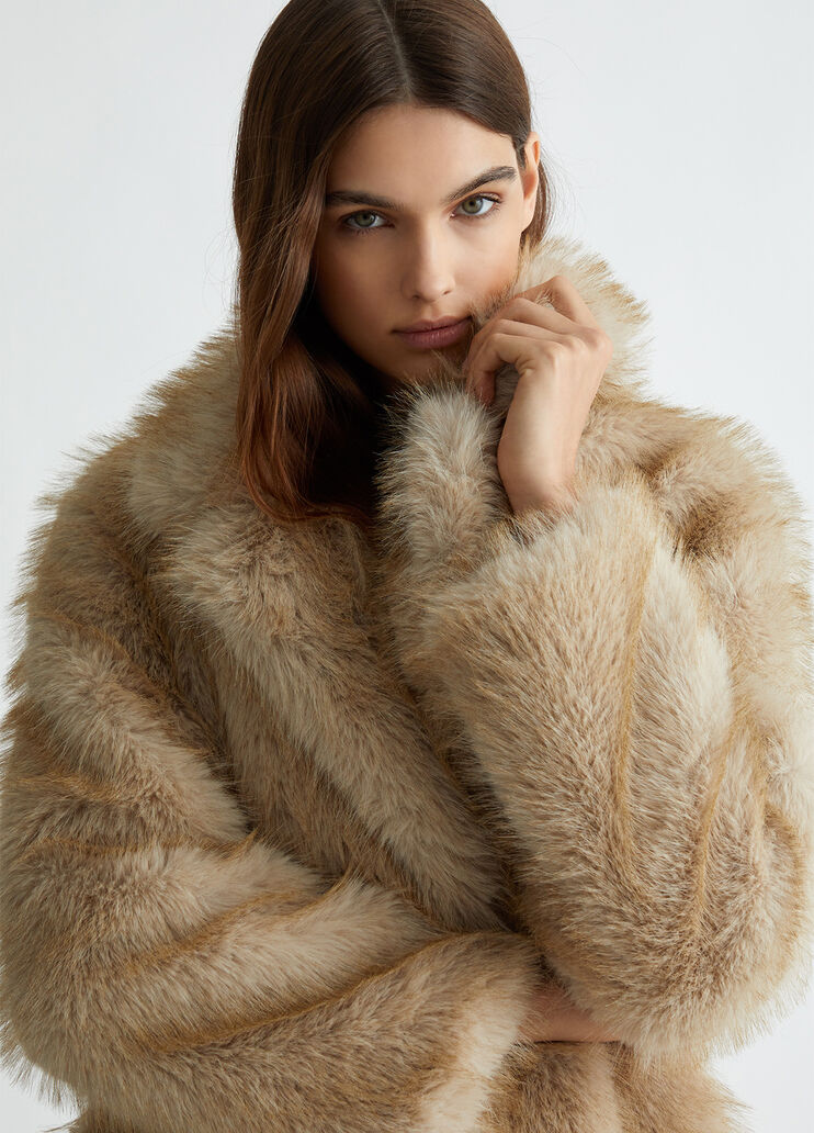 Faux fur jacket