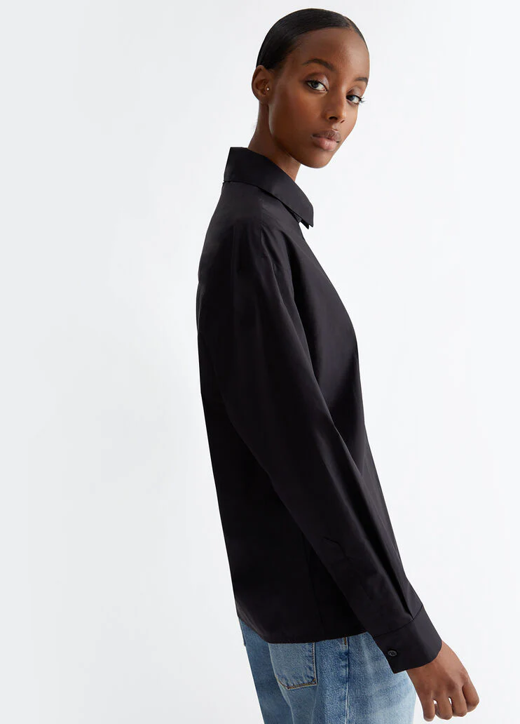 Oversized shirt with mini-studs