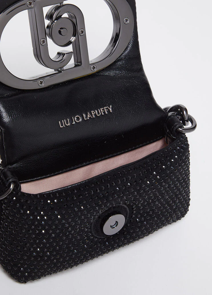 Mini LaPuffy bag with rhinestones