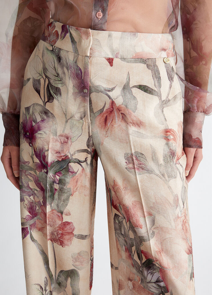 Floral palazzo trousers