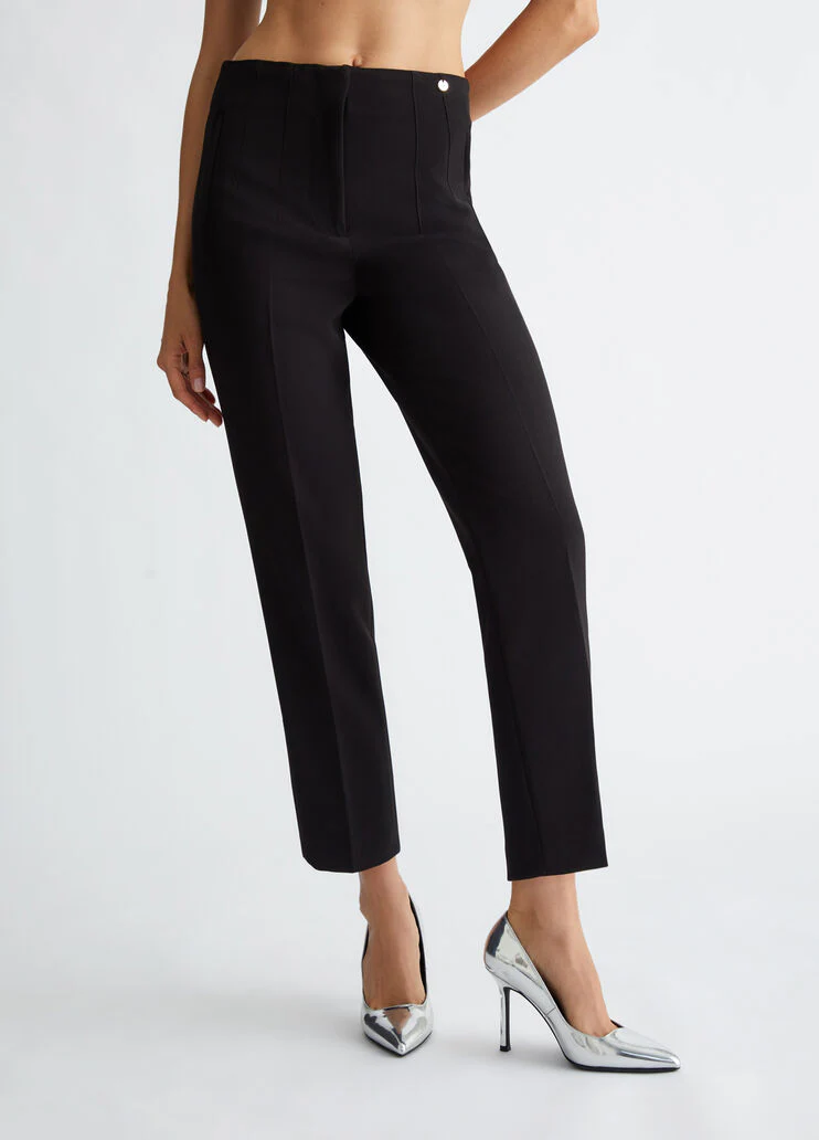 Stretch cropped trousers