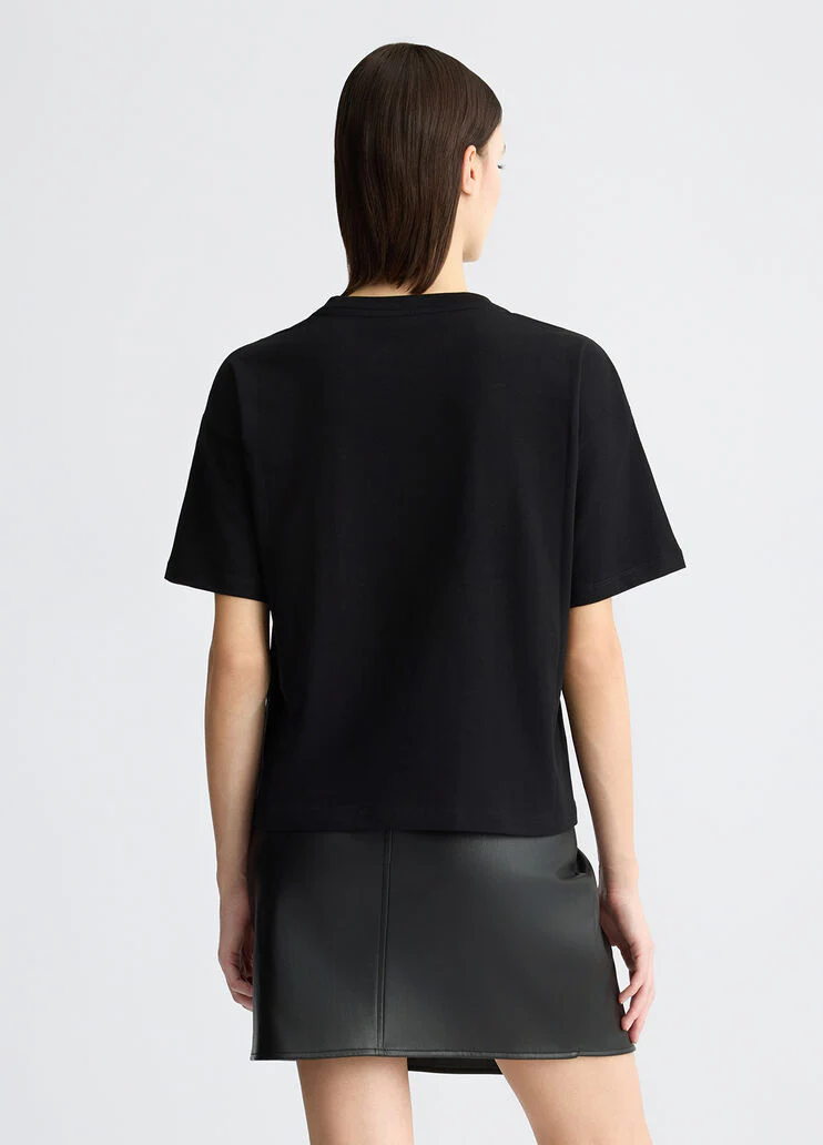 T-shirt with logo and gemstones