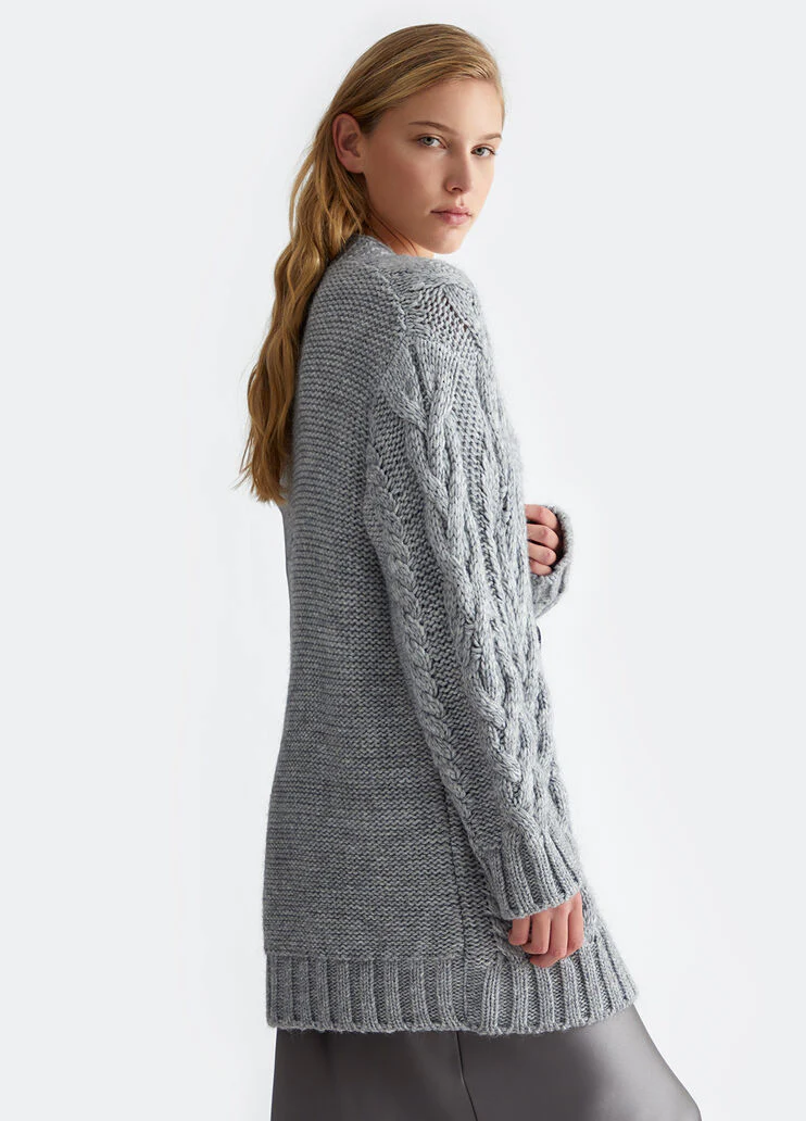 Wool blend cardigan