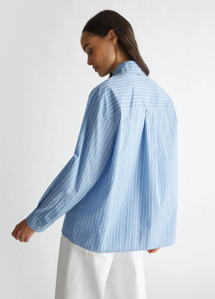 Striped oversized shirt