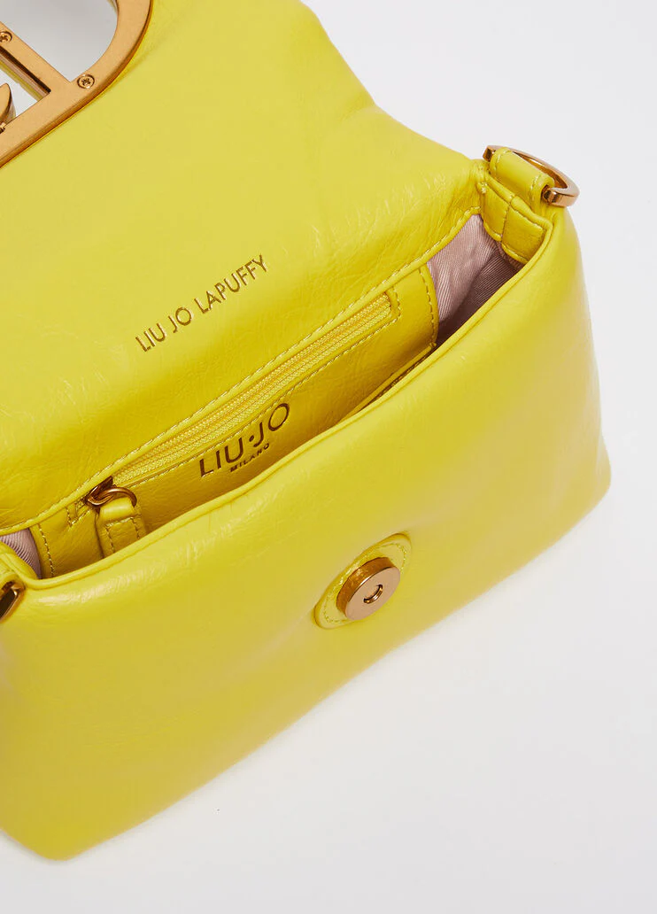 LaPuffy glossy shoulder bag