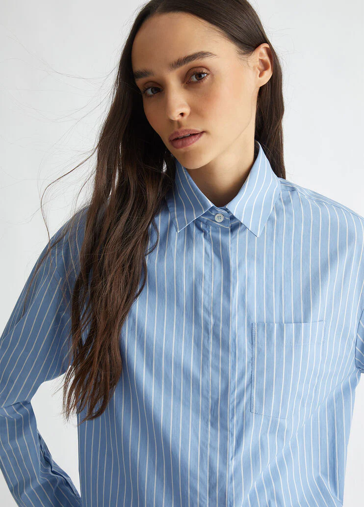 Striped oversized shirt