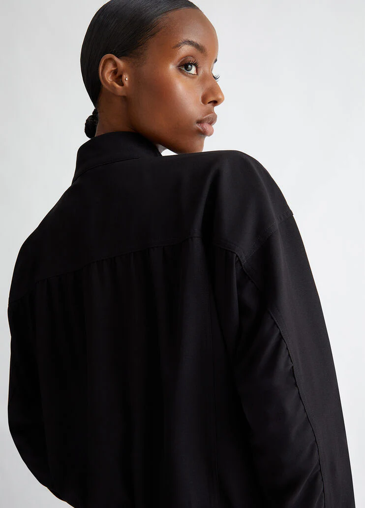 Stretch crepe cady jacket