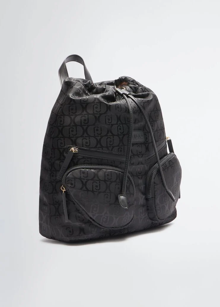 Nylon jacquard backpack