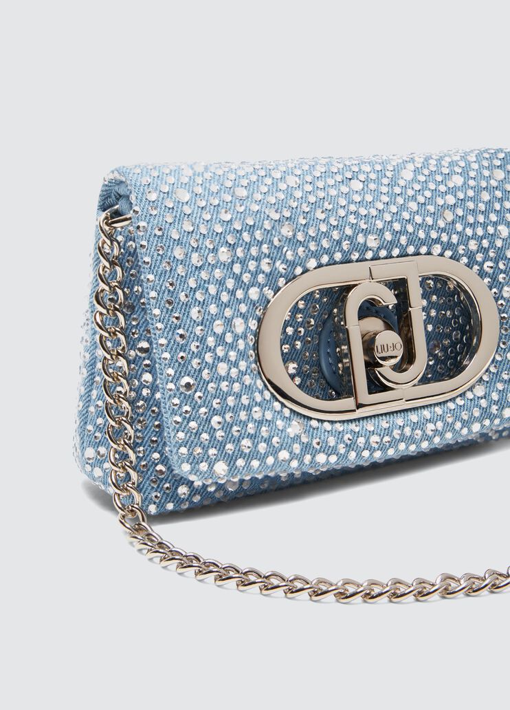 Denim LaPuffy mini bag