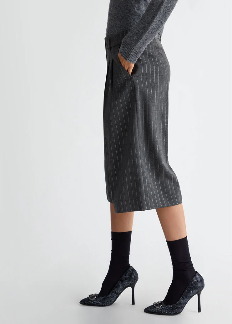 Pinstripe culottes
