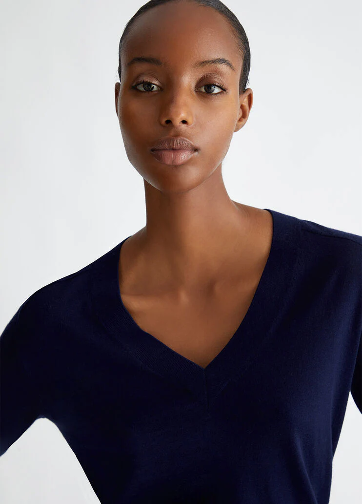 Cotton and cashmere sweater