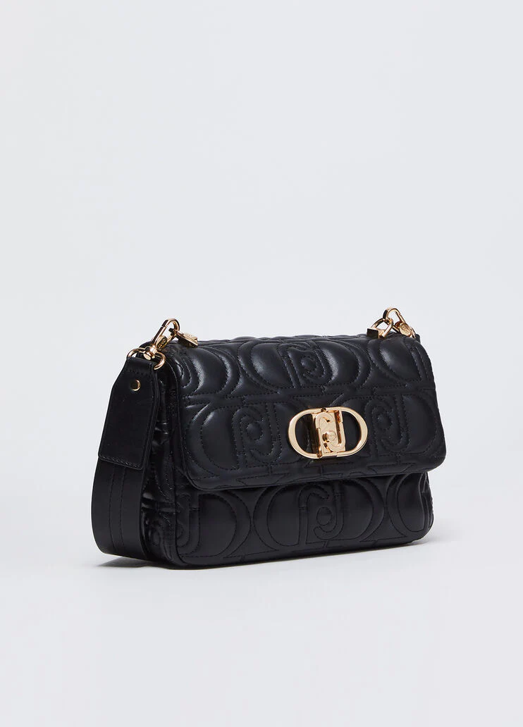 Quilted crossbody bag with logo