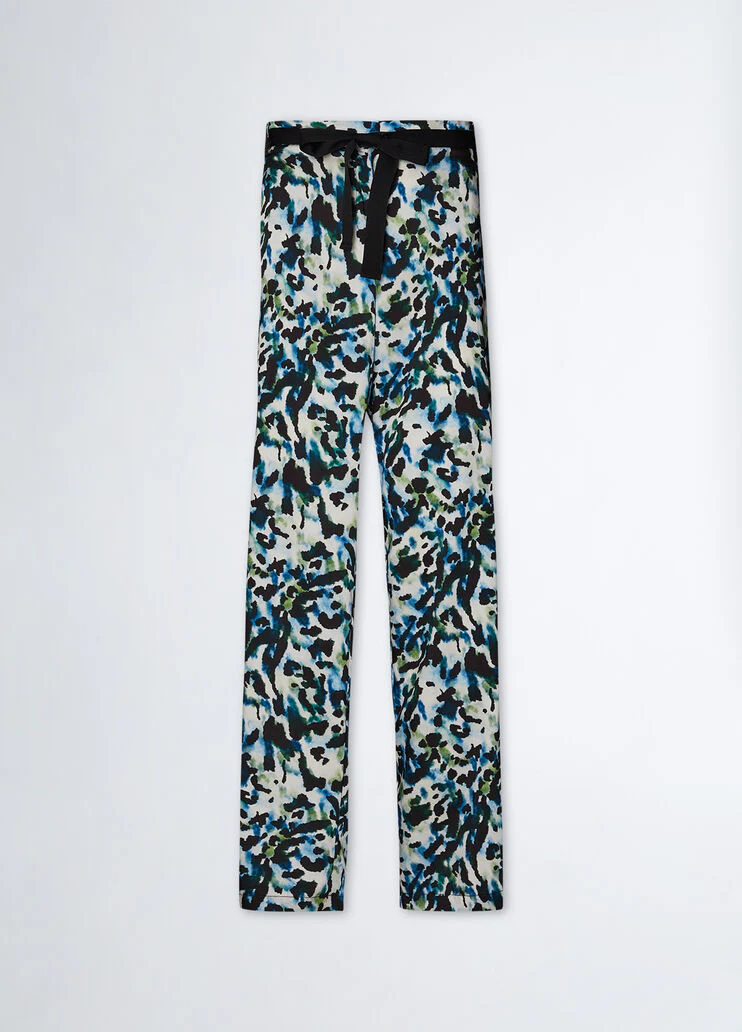 Animal print trousers