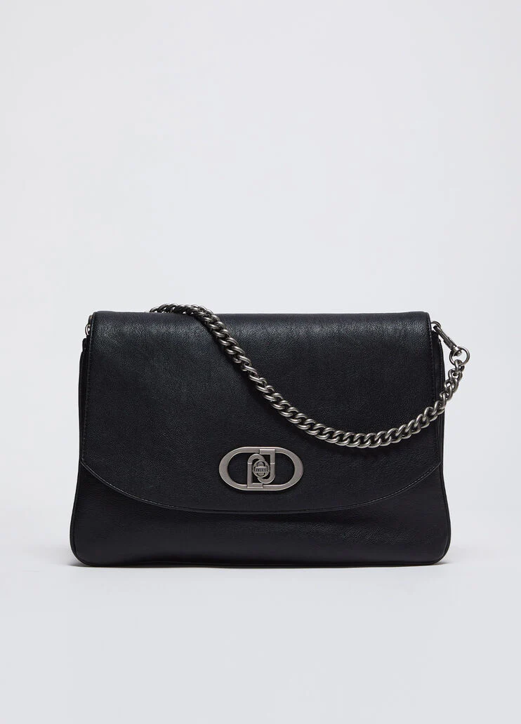 Handbag in coated fabric