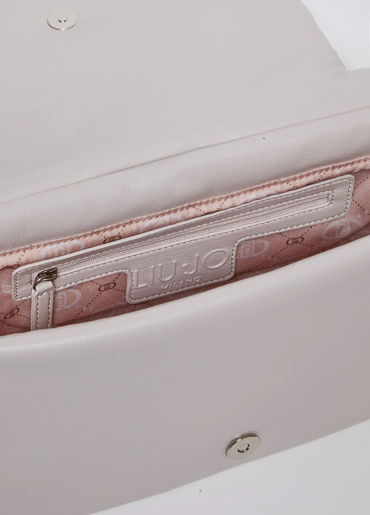 Glossy quilted crossbody bag