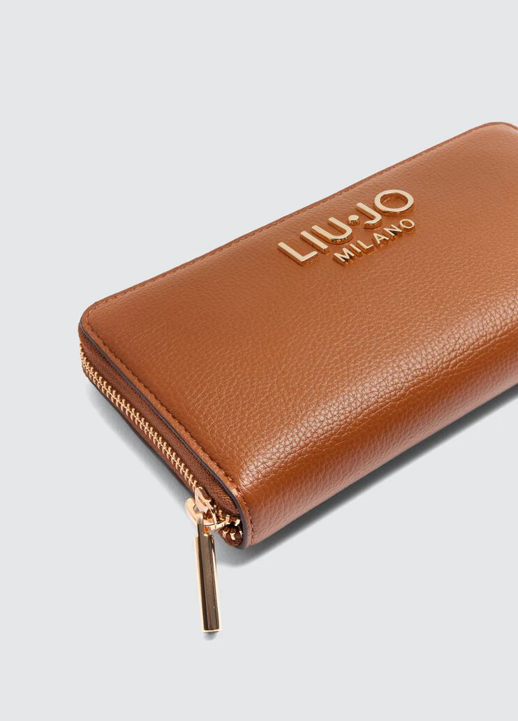 Large zip-around purse