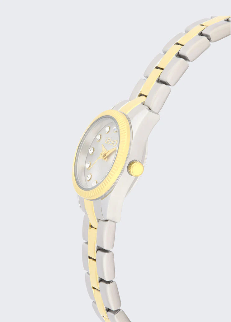 Slim steel watch