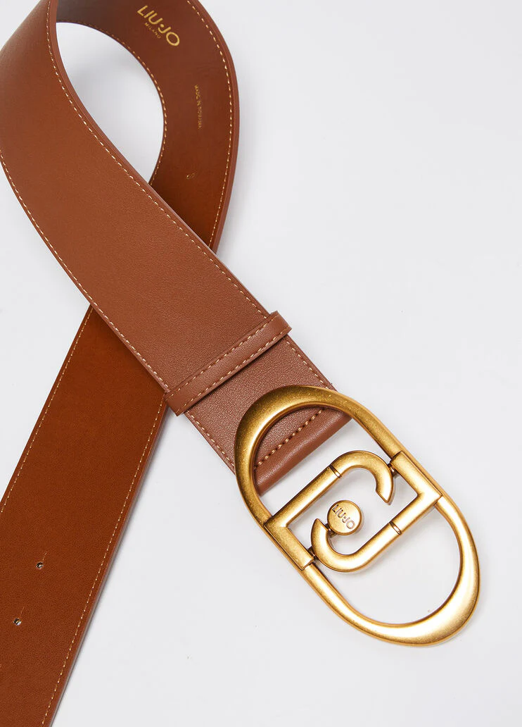 Bustier belt with logo