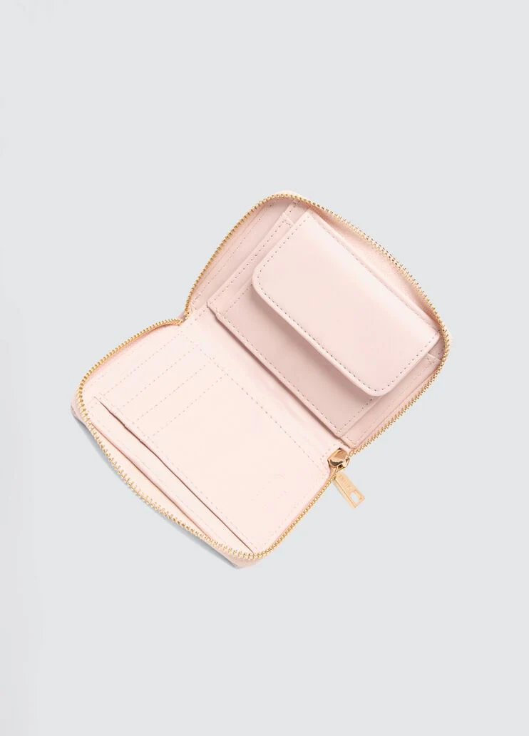 Nylon zip-around purse